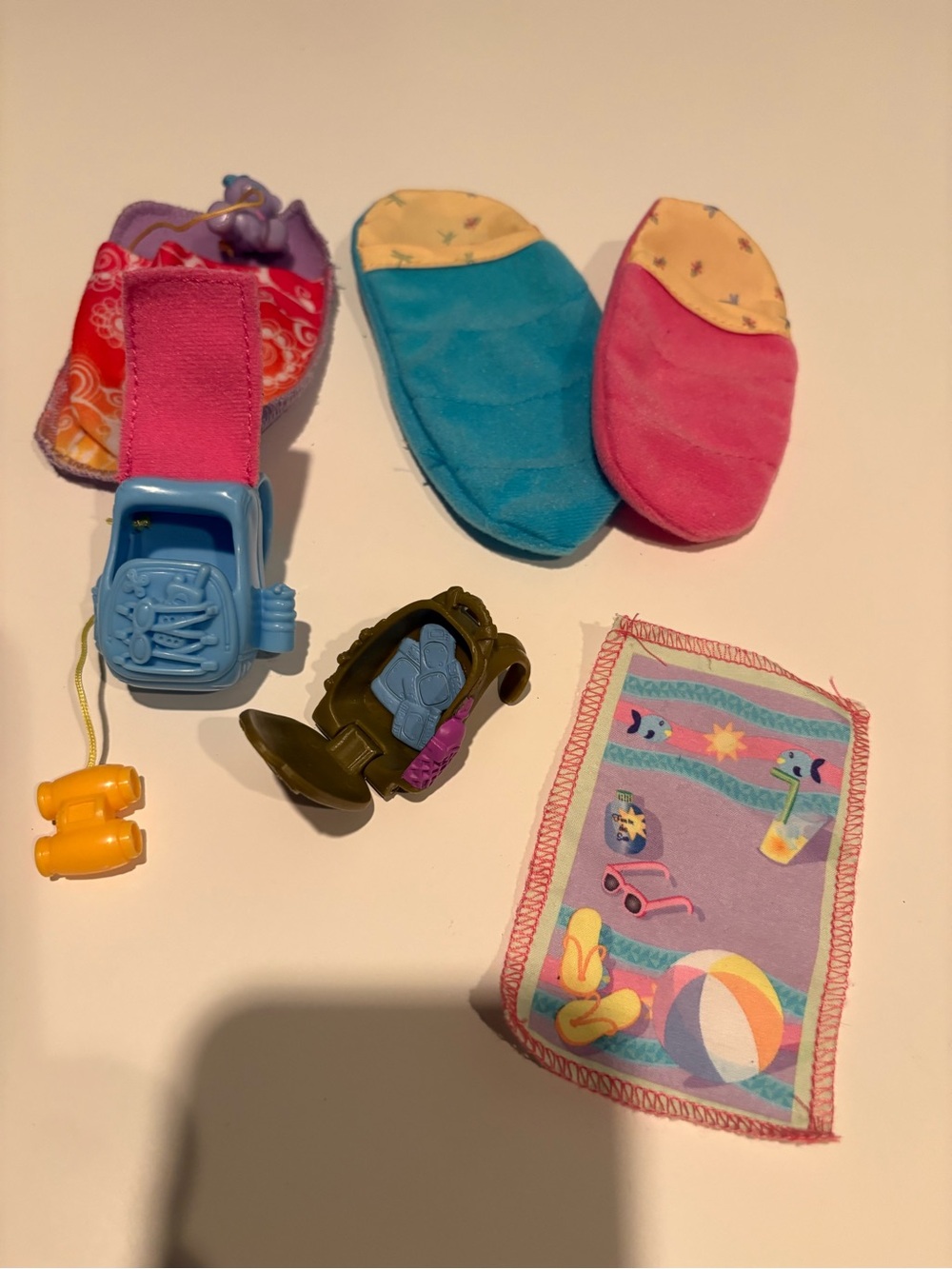 Fisher Price Loving Family Camping Items Sleeping bags Backpacks
